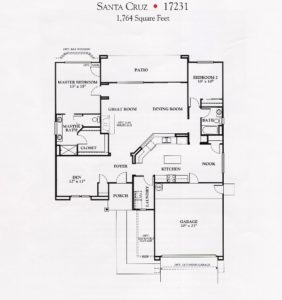 Santa Cruz floorplan, Pulte Premier, Carolan Properties, Lincoln CA