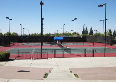 Tennis exhibition courts